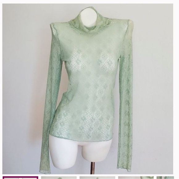 Free People Tops - Free people lace turtle neck